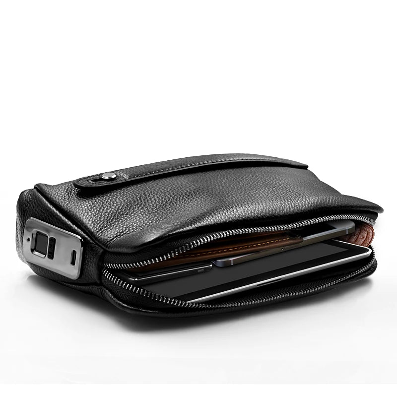 SecureTouch™ Leather Hand Bag & Pouch