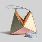 Foldéa Luxe™ Triangle Leather Wrist Crossbody Bag