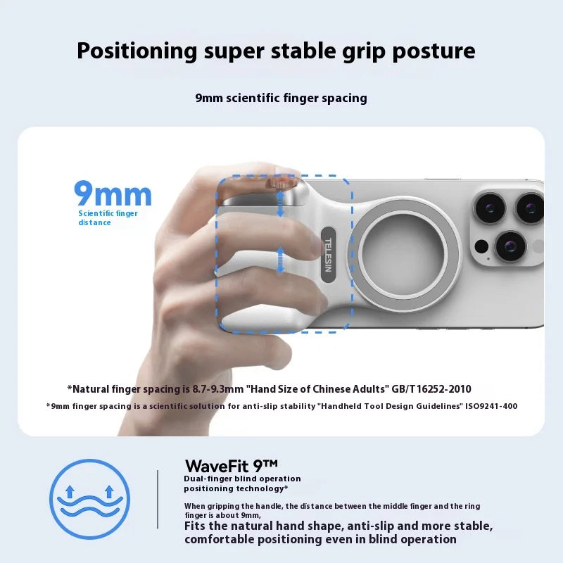 Snap Grip™ Magnetic Camera Handle with BT Shutter