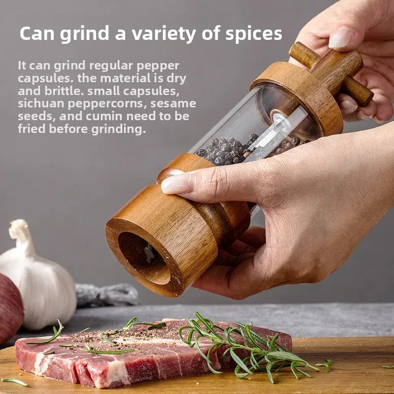 Spice Craft™ Pepper Grinder Wooden Handle