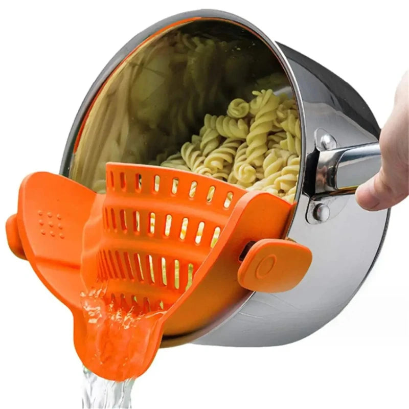 StrainEase™ Adjustable Silicone Kitchen Strainer