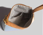 Foldéa Luxe™ Triangle Leather Wrist Crossbody Bag