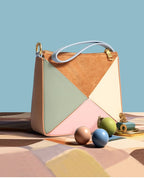 Foldéa Luxe™ Triangle Leather Wrist Crossbody Bag