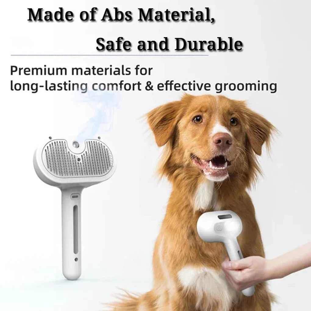 Paw Steam™ Spray Dog Grooming Brush