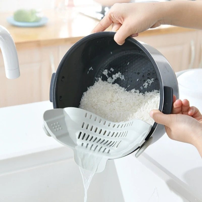StrainEase™ Adjustable Silicone Kitchen Strainer