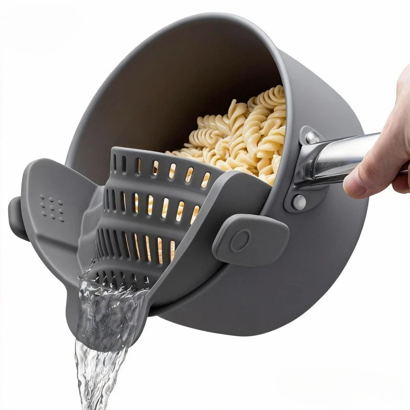 StrainEase™ Adjustable Silicone Kitchen Strainer