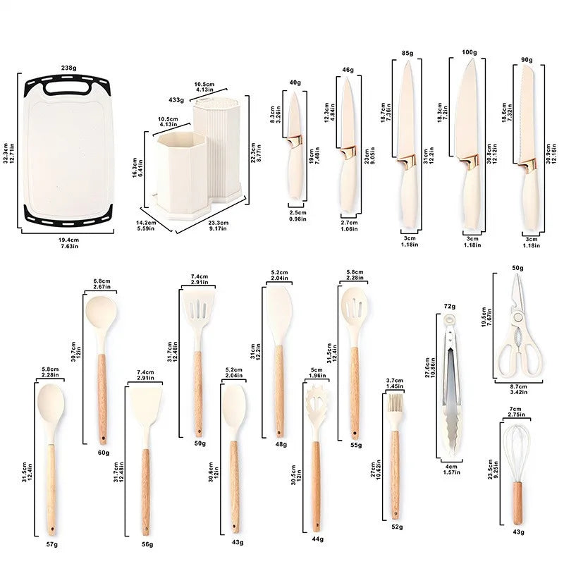 Cook Ease™ Silicone Kitchen Utensil Set