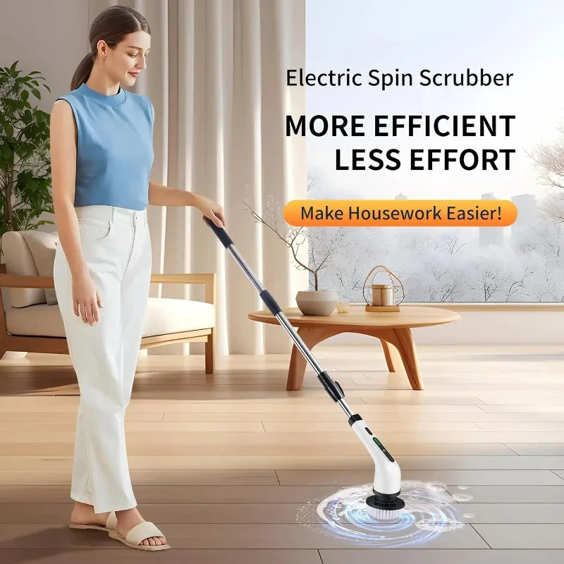 SpinClean™ Electric Rotating Floor Scrubber