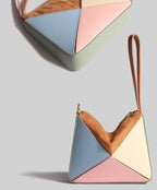 Foldéa Luxe™ Triangle Leather Wrist Crossbody Bag