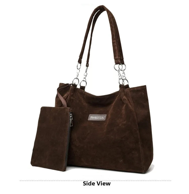 Caramel Suède™  Women’s Suede Leather Tote Bag