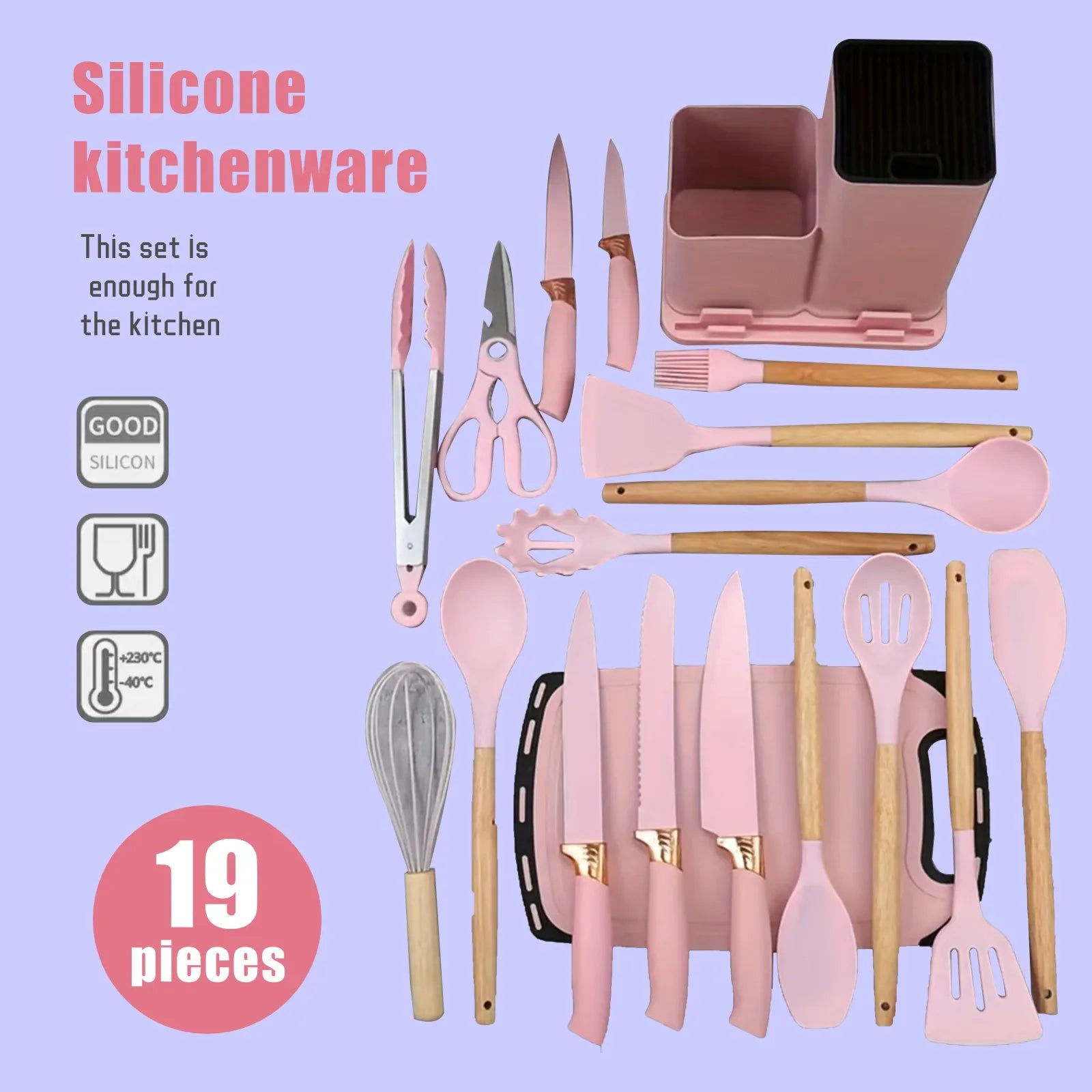 Cook Ease™ Silicone Kitchen Utensil Set