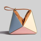 Foldéa Luxe™ Triangle Leather Wrist Crossbody Bag