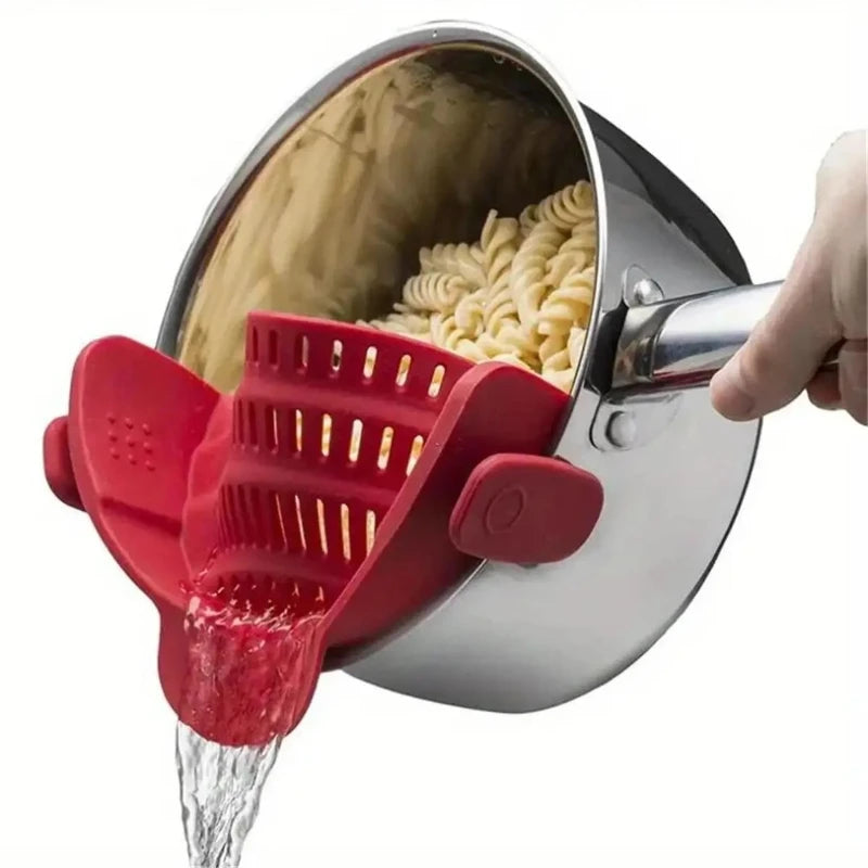 StrainEase™ Adjustable Silicone Kitchen Strainer