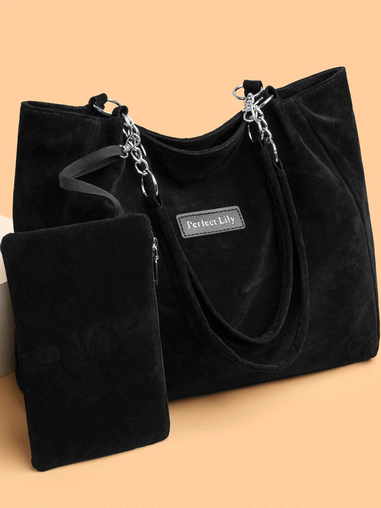 Caramel Suède™  Women’s Suede Leather Tote Bag
