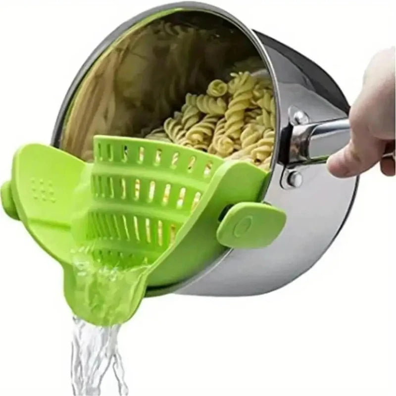 StrainEase™ Adjustable Silicone Kitchen Strainer